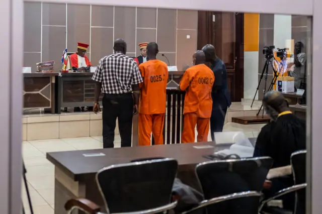 Ousman Yaouba and Issa Salet Adoum in court.