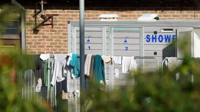 Clothes on fence in Manston