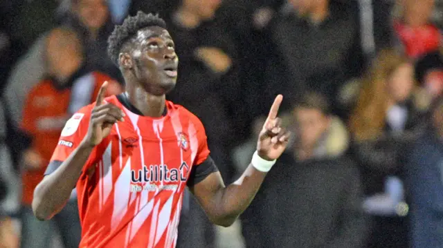 Luton celebrate