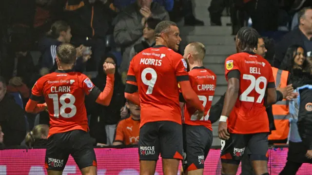 Luton celebrate