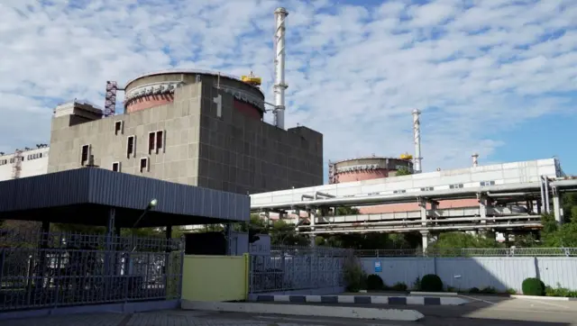 Photo of the Zaporizhzhia nuclear plant