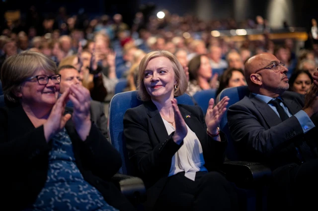 Therese Coffey, Liz Truss, and Nadhim Zahawi