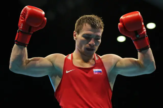 Russian boxer Imam Khataev