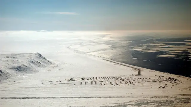 St Lawrence Island seen from the air