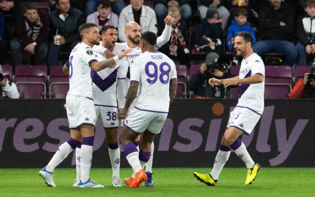 Fiorentina celebrate