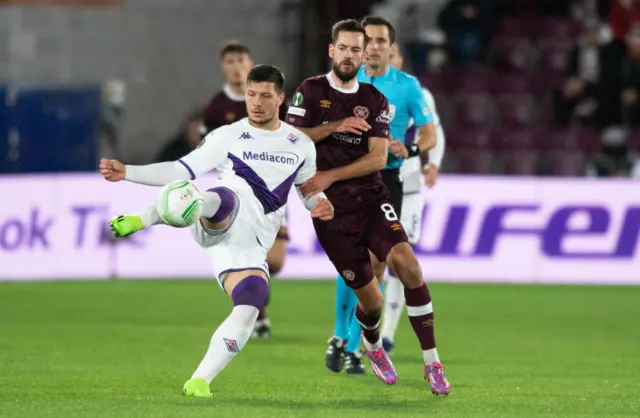 Fiorentina's Luka Jovic on the ball