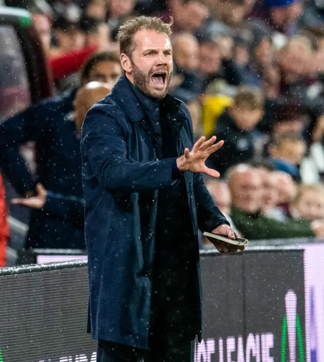 Robbie Neilson has seen his side outplayed in the first half