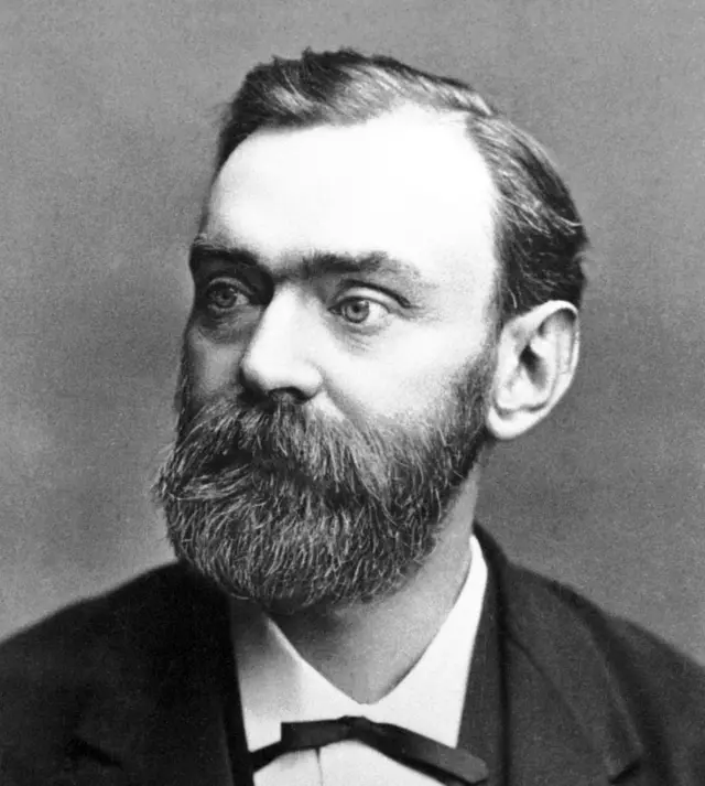 A portrait of Alfred Nobel from the late 19th Century