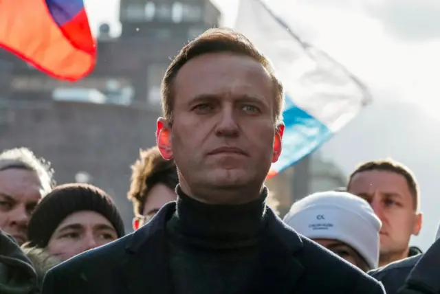 Alexei Navalny in in Moscow, Russia in 2020