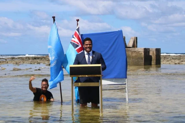 Minister for Justice, Communication & Foreign Affairs of Tuvalu Simon Kofe