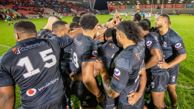 Fiji huddle