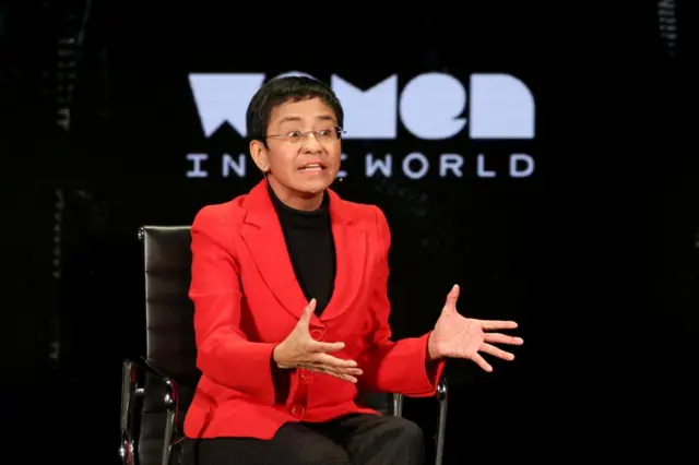 Maria Ressa in New York in 2019