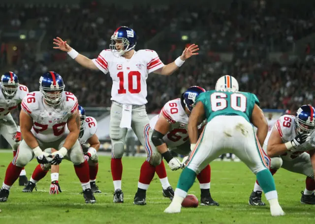 New York Giants v Miami at Wembley in 2007.