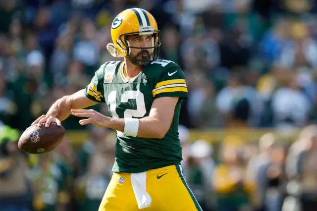 Green Bay quarterback Aaron Rodgers.