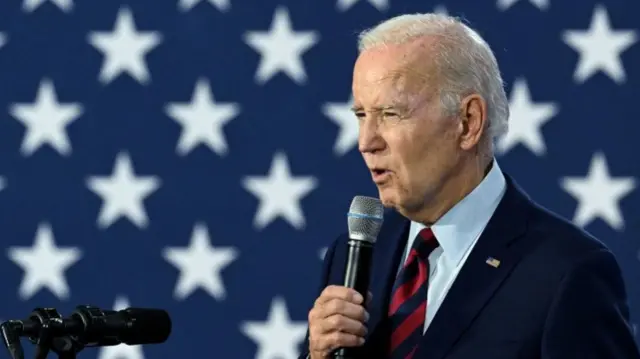 US President Joe Biden speaks about protecting Social Security and Medicare and lowering prescription drug costs, at OB Johnson Park Community Center in Hallandale Beach, Florida, on November 1, 2022