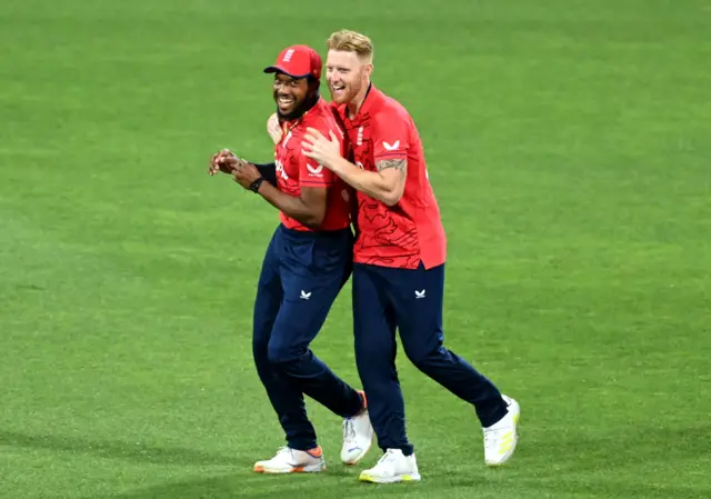 Chris Jordan celebrates