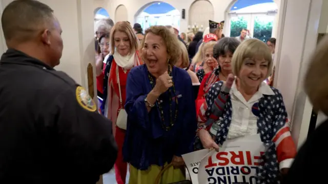 Florida voters at a Marco Rubio rally