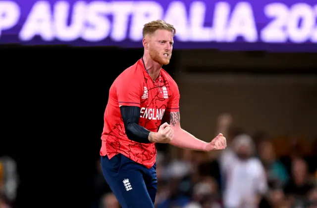 Ben Stokes celebrates