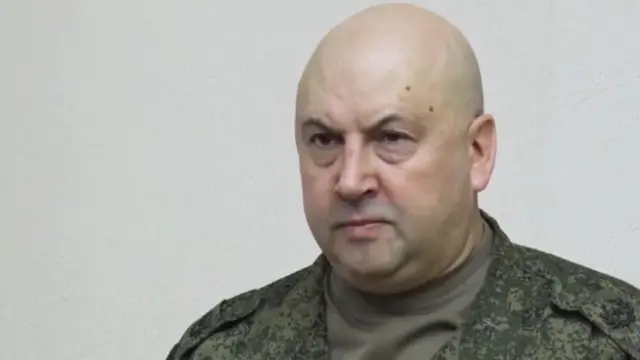 General Sergei Surovikin makes an announcement