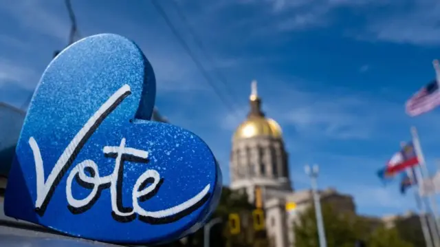 Vote sign in Georgia