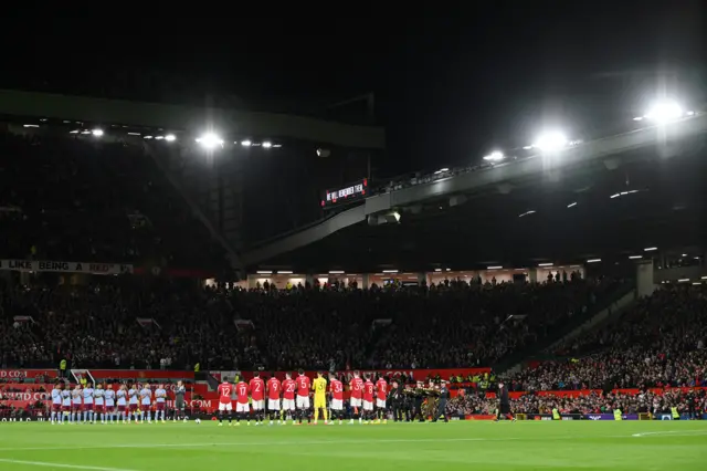 United v Aston Villa minute's silence
