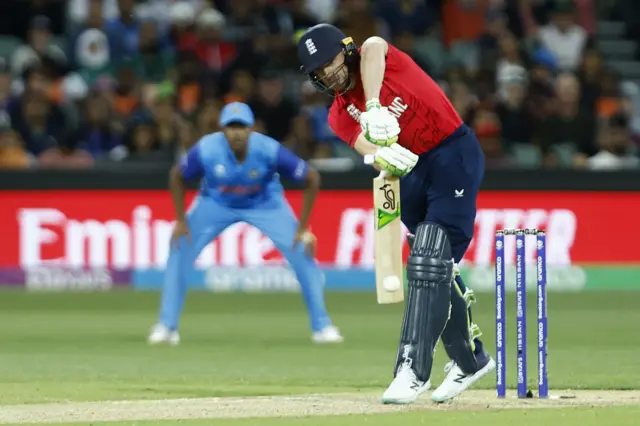 Jos Buttler batting v India