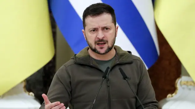 Ukrainian President Volodymyr Zelensky