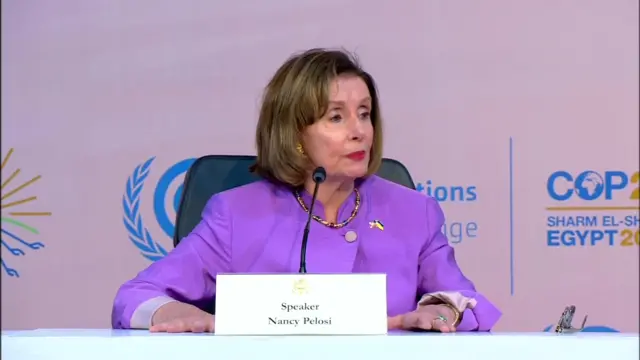 Nancy Pelosi at COP27
