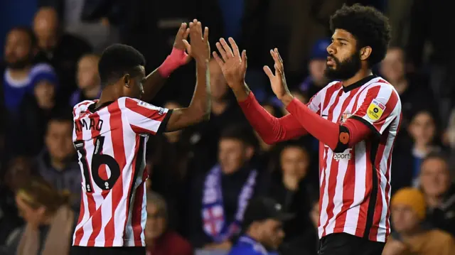 Sunderland celebrate goal