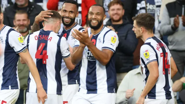 West Brom celebrate goal