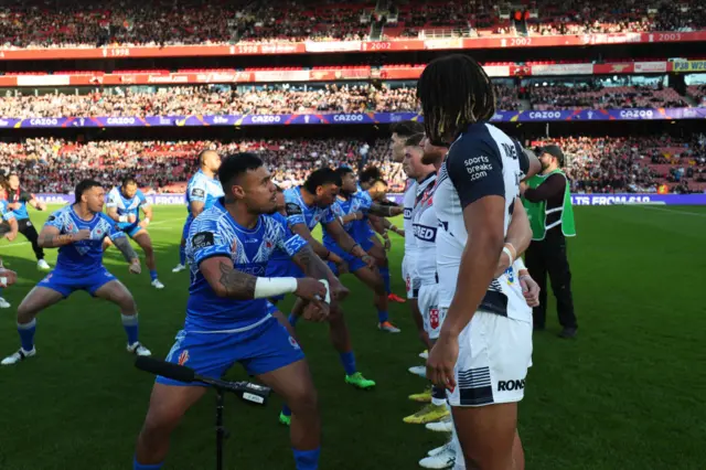 Samoa confront England