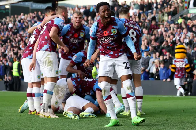 Burnley celebrate