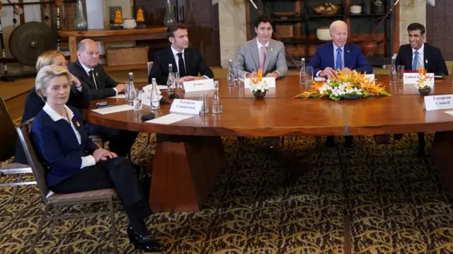 World leaders met in Bali to discuss the situation in Poland