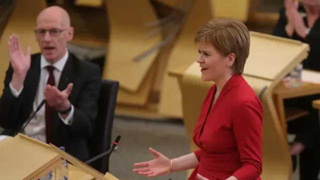 Nicola Sturgeon and John Swinney