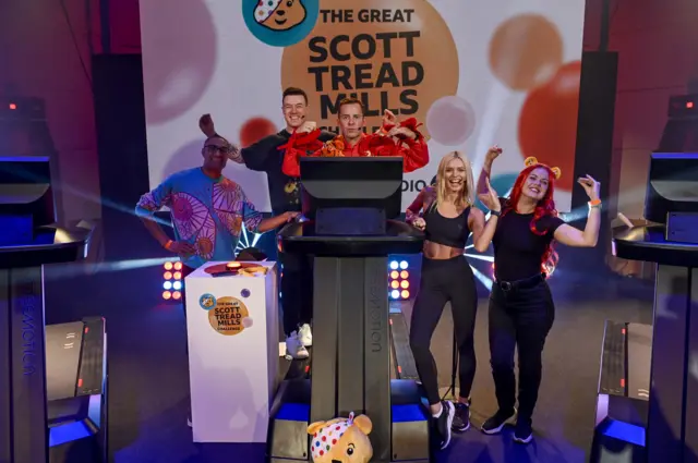 Kai Widdrington, Nadia Bychkova, Richie Anderson & Jo Clifton with Scott Mills