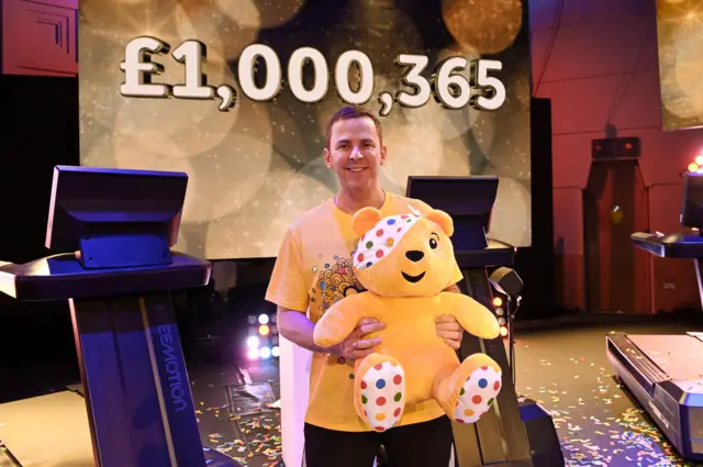 Scott & Pudsey celebrate