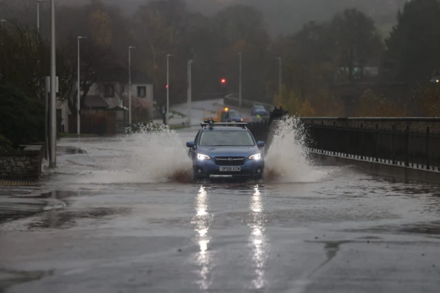 flooded road