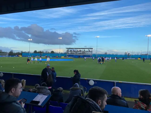 Walton Hall Park teams warm up