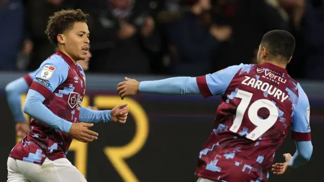 Burnley celebrate