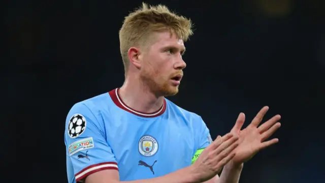 Kevin De Bruyne during the game.