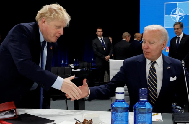 Boris Johnson and Joe Biden