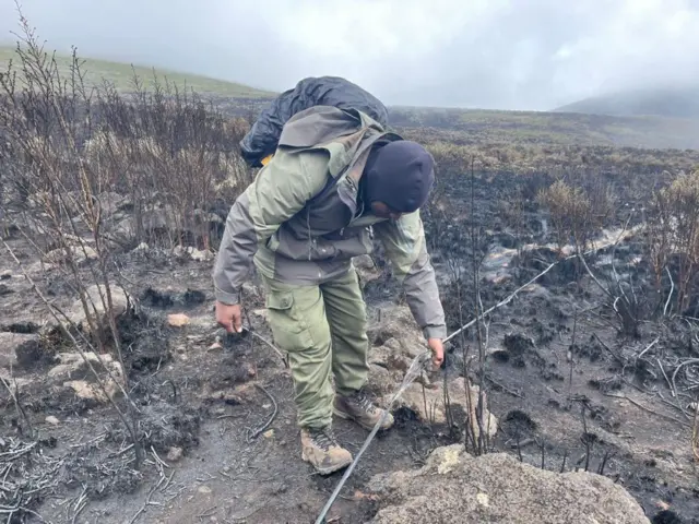 Fire on Mt Kilimanjaro