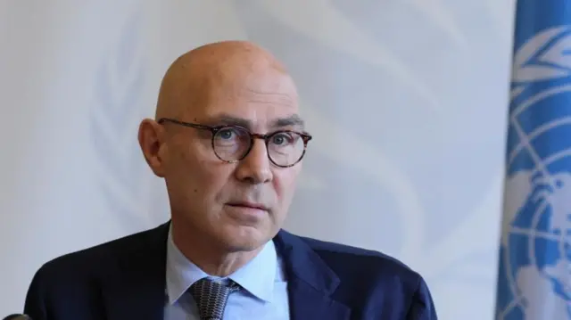 Newly appointed United Nations High Commissioner for Human Rights Volker Turk in Geneva