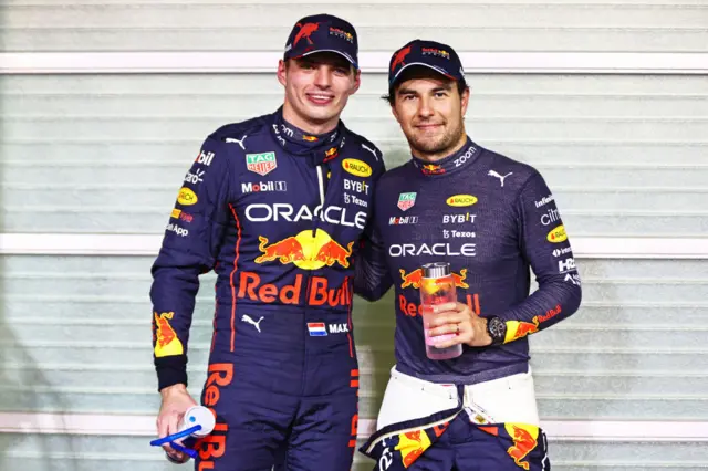 Max Verstappen and Sergio Perez