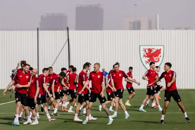 Wales training