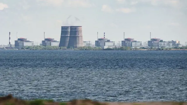 The Zaporizhzhia power plant in Ukraine