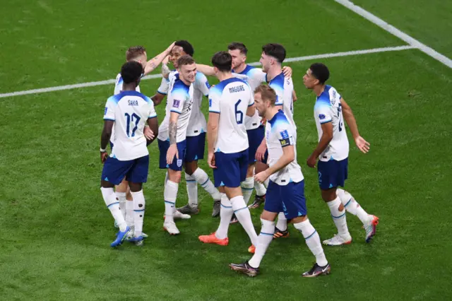 England celebrate