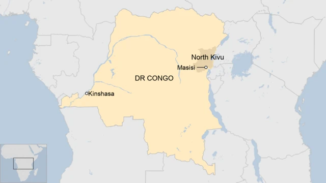 Map of DR Congo