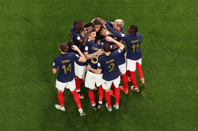 France celebrate a goal