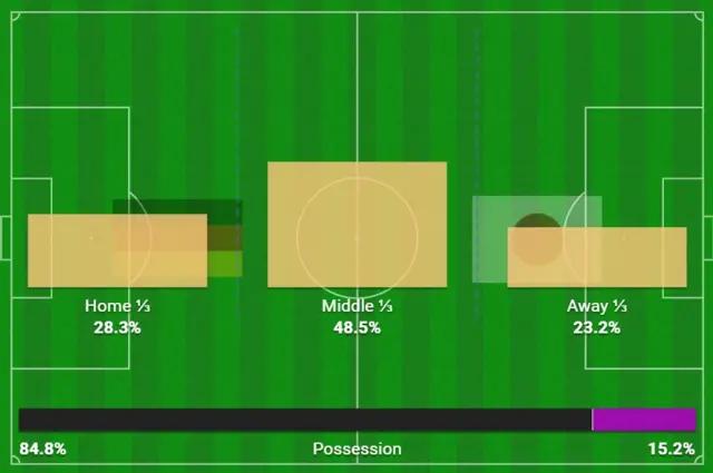 Possession stats for Germany against Japan